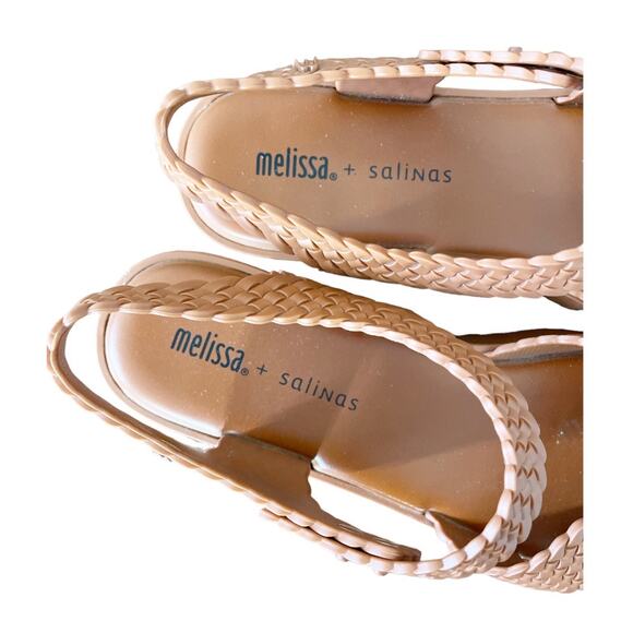 Melissa + Salinas Hotness Wedge Sandals Size 8.5 - Picture 6 of 16
